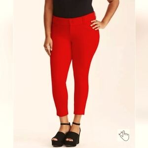 Torrid All Nighter Red Cropped Pants